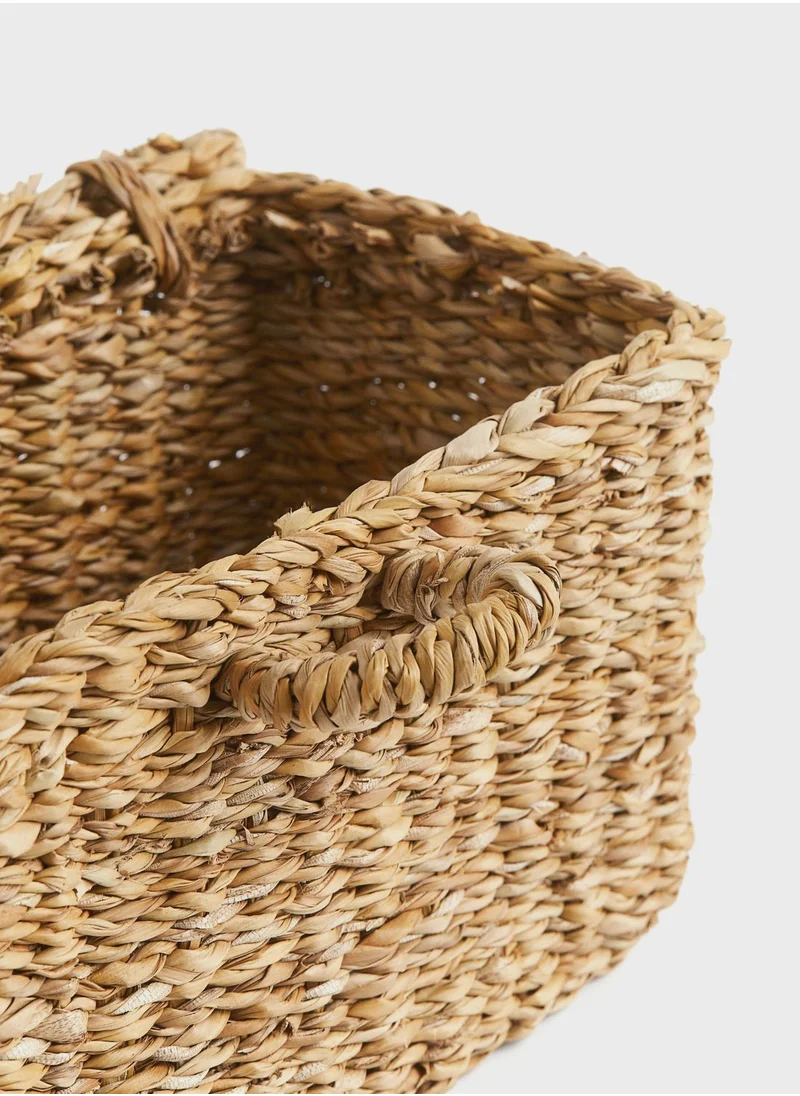 H&M Lidded Seagrass Storage Basket