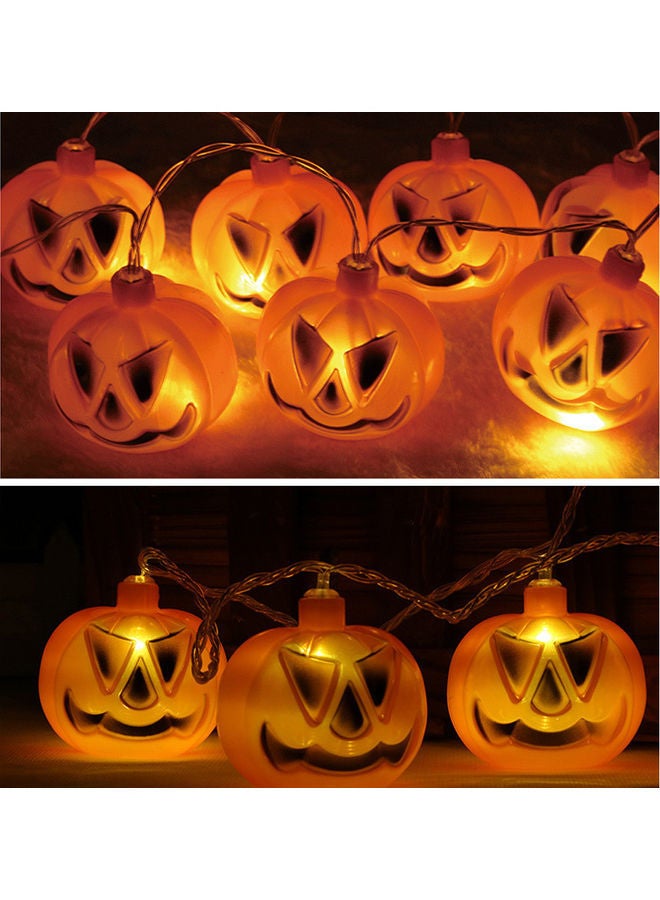 NIBEMINENT 20-LED Pumpkin String Lights Orange - Image 2