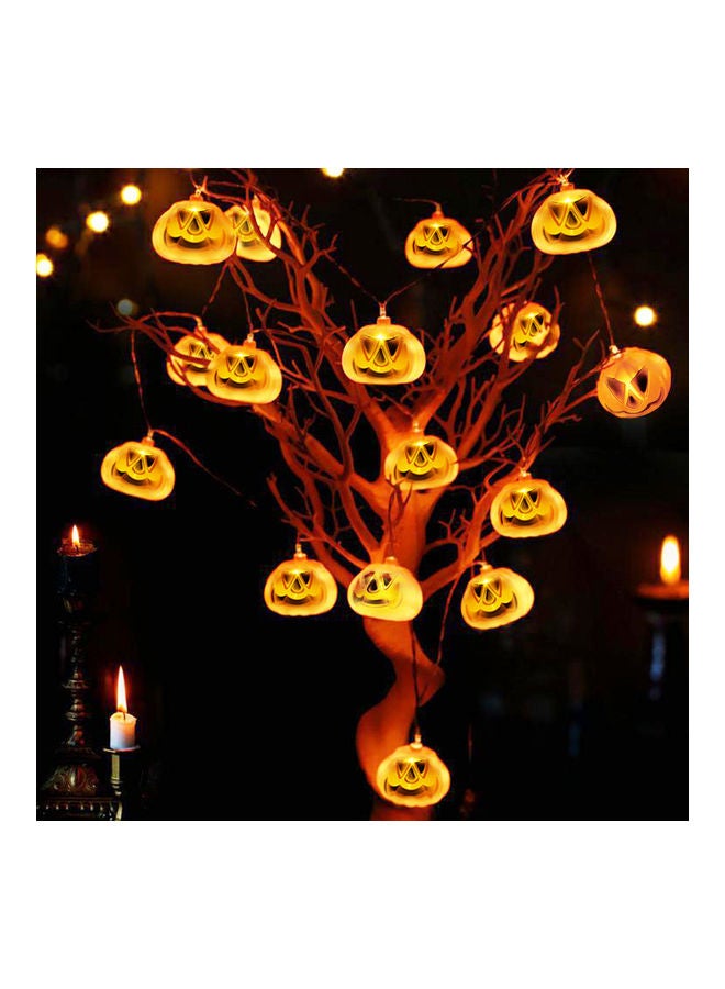 NIBEMINENT 20-LED Pumpkin String Lights Orange - Image 5