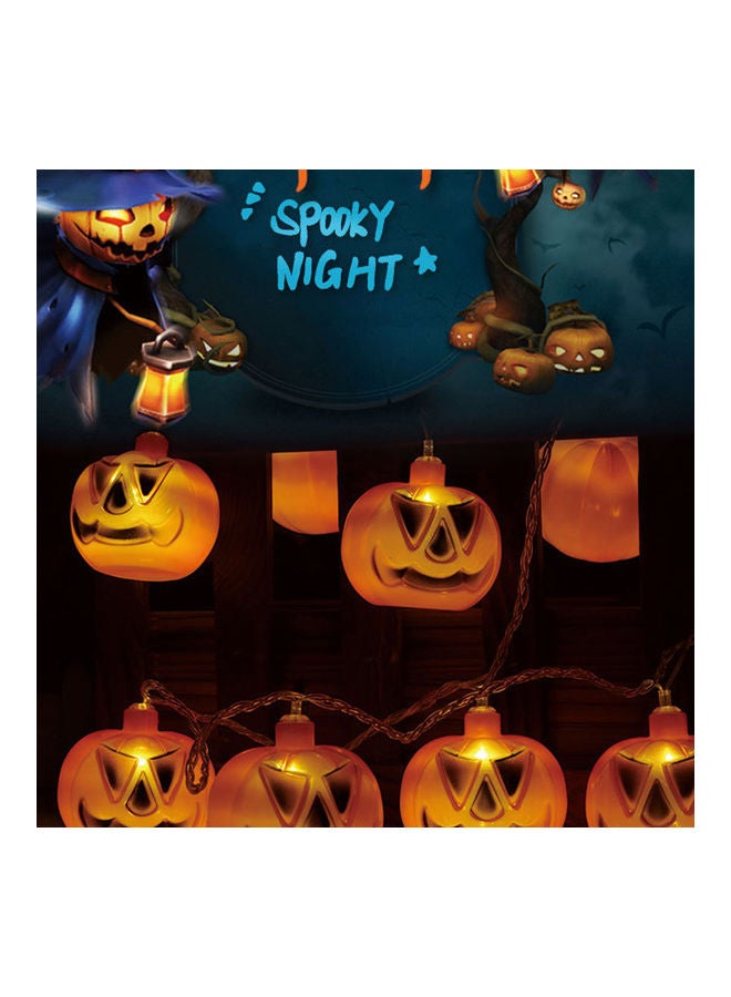 NIBEMINENT 20-LED Pumpkin String Lights Orange - Image 3