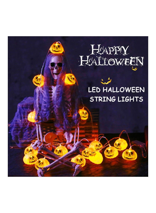NIBEMINENT 20-LED Pumpkin String Lights Orange - Image 4
