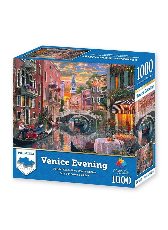 Springbok Majestic 1000 Piece Jigsaw Puzzle Venice Evening Made In Usa Compact Box - Image 3