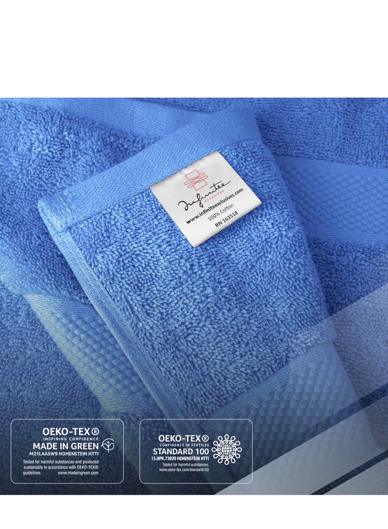 طقم مناشف Infinitee Xclusive 8 قطع - أزرق أنيق - Image 5