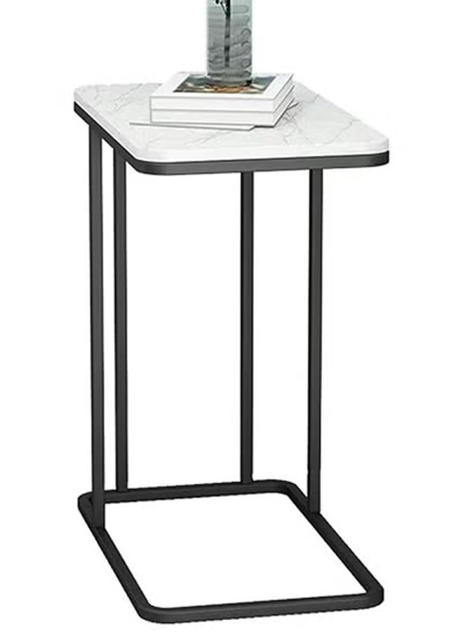KLNAMAEAAN Side Table Cabinet Small Coffee Table Modern Minimalist Living Room Mobile  Home Corner Table Living Room Tables (Color : White, Size : 58x30x50cm) - Image 4