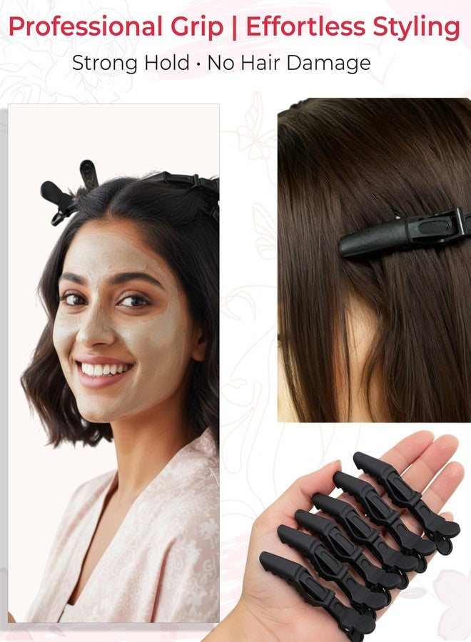 TEMPERIA (6pcs) Alligator Crocodile Section Clips for Hair Styling, Cutting & Colouring for Women & Men | Professional Duckbill Partition Clip for Salon & Home Use | Strong Grip, Non-Slip (Multicolor) - Image 2