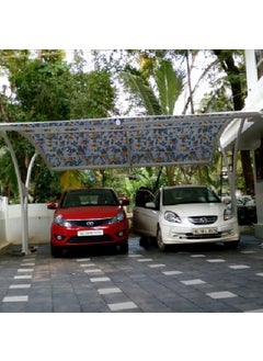 MAHIRA POLYGLOBAL LLP MAHIRA Polypropylene Gate Sheet Car Parking Sheet Grill Sheet Gate Covering Sheet Balcony Safety Sheet Privacy Sheet Multicolor Flower Printed Design UV Resistant 4 feet x 20 feet  - Image 5