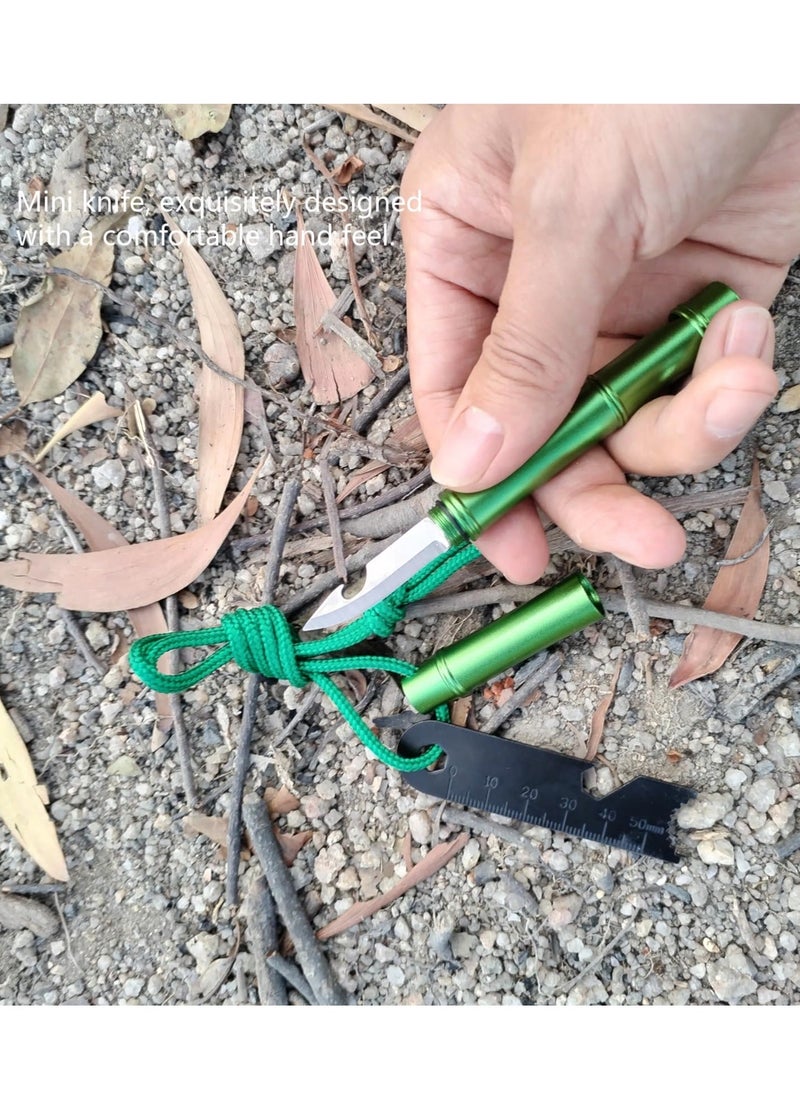 Generic 3-in-1 Fire Starter Survival Tool with Whistle, Multi Tool for Camping Hiking Survival, Flint fire Stick Knife Whistle Tool Set, Magnesium Rod Fire Starter, Climbing Gear, Gift for Man and Dad  - Image 5