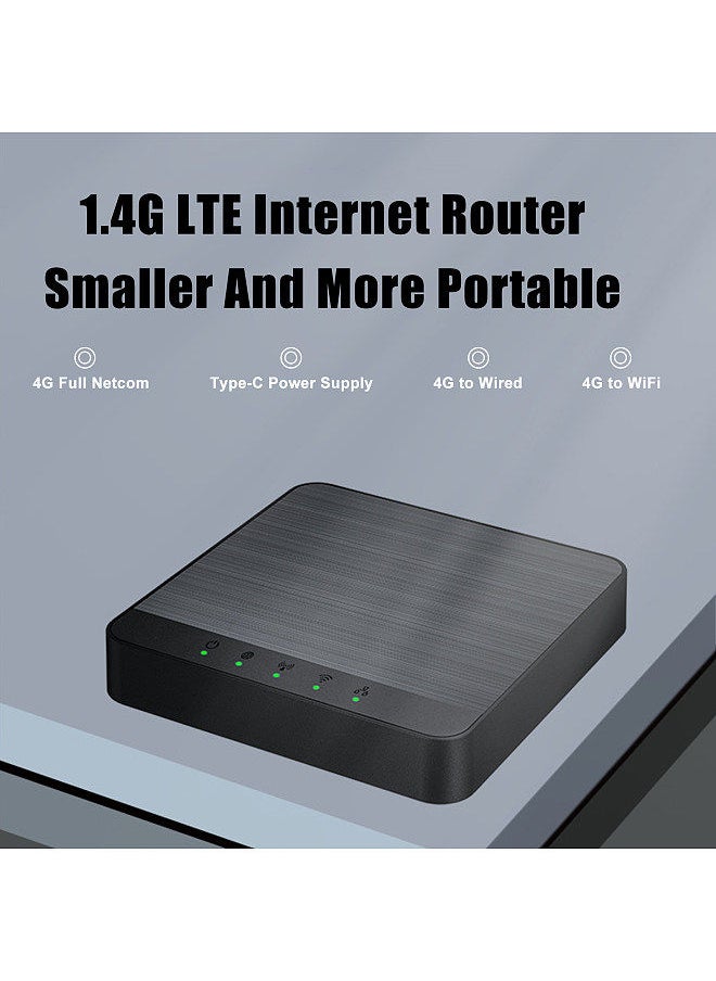 Generic - 4G LTE Internet router with SIM slot to unlock mobile hotspot modem WiFi TypeC port 300Mbps wireless LAN - Image 1