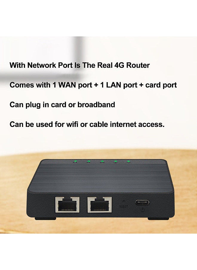 Generic - 4G LTE Internet router with SIM slot to unlock mobile hotspot modem WiFi TypeC port 300Mbps wireless LAN - Image 1