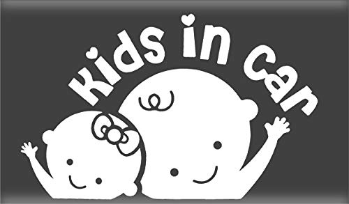 Vog TrendsKids in Car Decal Baby in Car Sticker Baby on Board car Decal White 725 inch VT2001 725 x 45