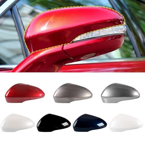 Goholy Car Door Side Rearview Mirror Cover Compatible With Ford Fusion 2013 2014 2015 2016 2017 2018 2019 2020【with turn signals】 Black Right Side Not For SE Model - Image 1