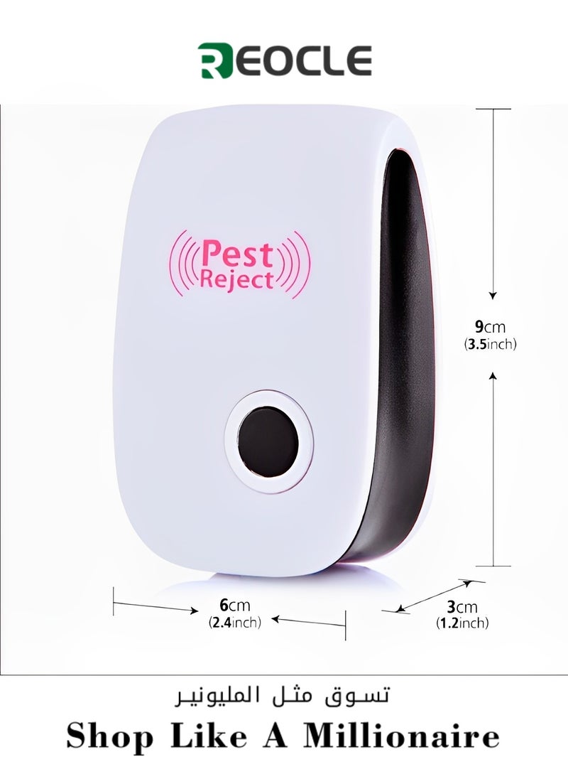 REOCLE Ultrasonic Pest Repellent Control pest Repeller Electronic Plug in Bug Repellent Indoor Ultrasonic Repellent for Flea & Rats & Roaches & Cockroaches & Fruit Fly & Rodent  - Image 1
