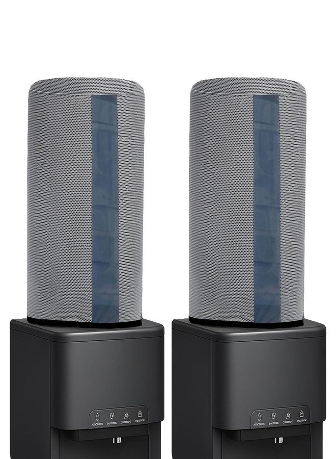 Crasome Water Dispenser for 20 ltr / Litre Bottle Jar Cover with Transparent Strap - Grey Pack of 2 (DC-TS-G-2Q) - Image 1