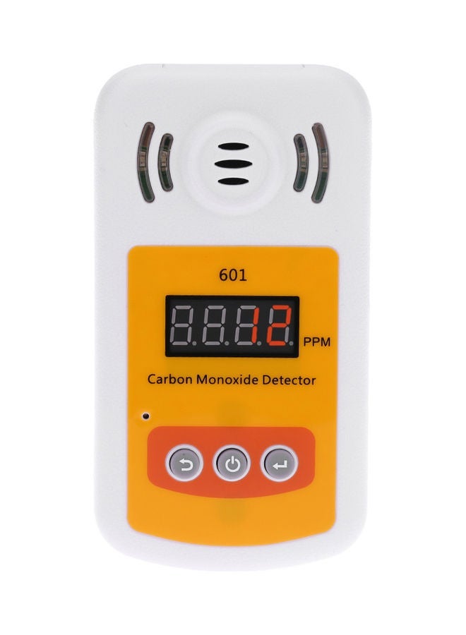 NIBEMINENT Portable Mini CO Gas Tester White/Yellow 18.5x5x8cm  - Image 1