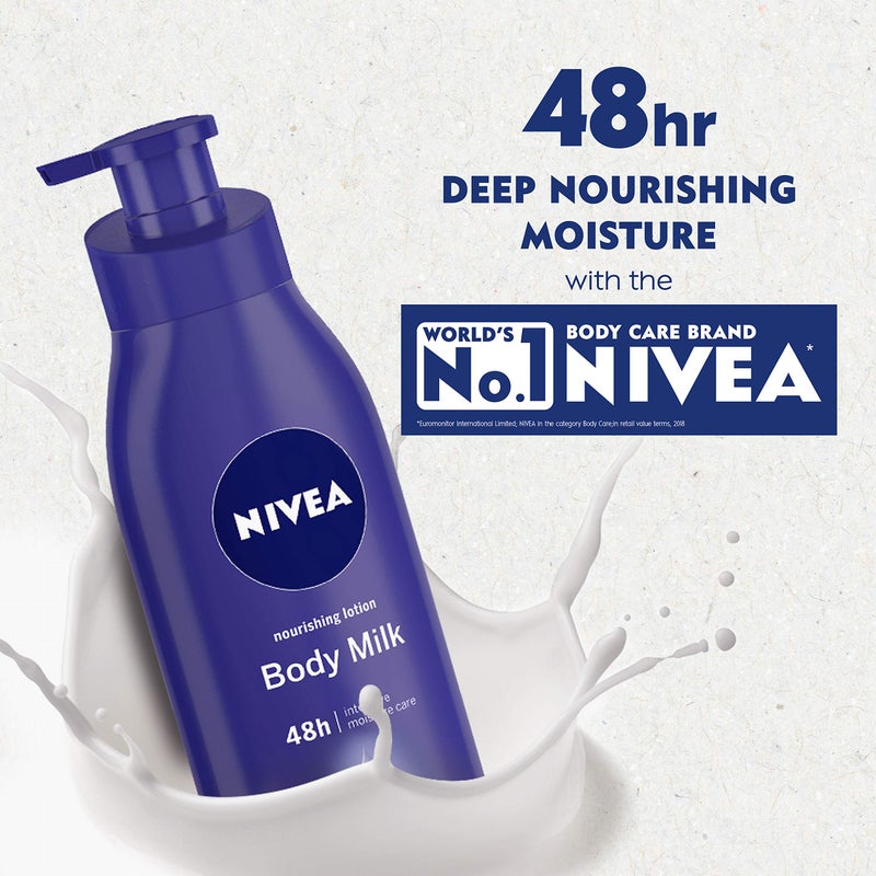 NIVEA Body Lotion Nourishing Body Milk 400 ml  in EcoFriendly NIVEA Care Box  For Very Dry Skin  2x Almond Oil - Image 2