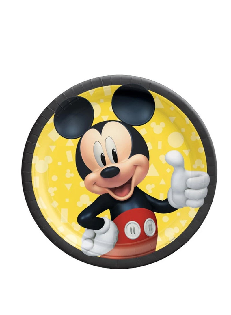 Amscan Mickey Forever, 57 Piece Tableware Party Supplies, Includes Napkins, Plates, Cups, Cutlery And Tablecover, Multicolor, For 8 Guests - Image 4