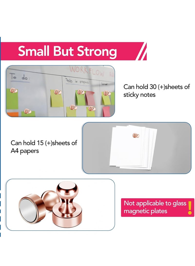 general Fridge Magnets, 18Pcs Cute Magnets for Refrigerator Strong Fridge Magnets for Whiteboard, Small Neodymium Magnets for Fridge, Pink Magnets for Decorative Magnets,Kitchen, Office, School, Map - Image 4