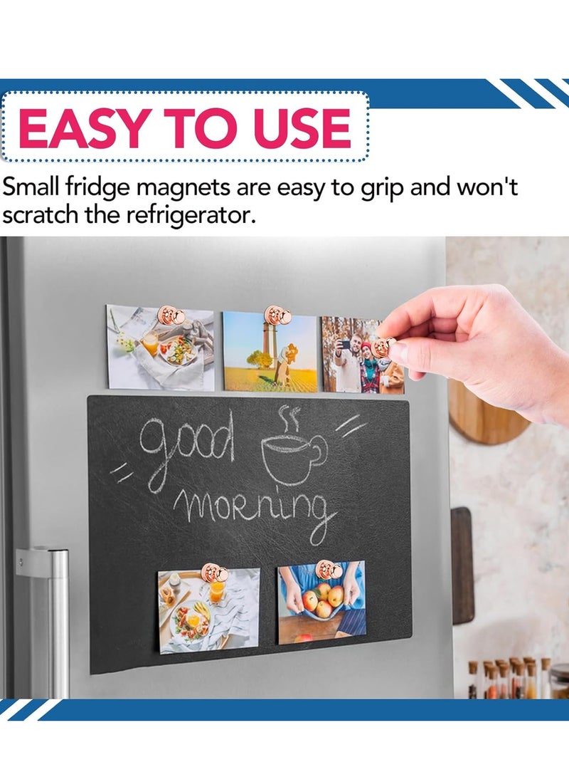 general Fridge Magnets, 18Pcs Cute Magnets for Refrigerator Strong Fridge Magnets for Whiteboard, Small Neodymium Magnets for Fridge, Pink Magnets for Decorative Magnets,Kitchen, Office, School, Map - Image 5