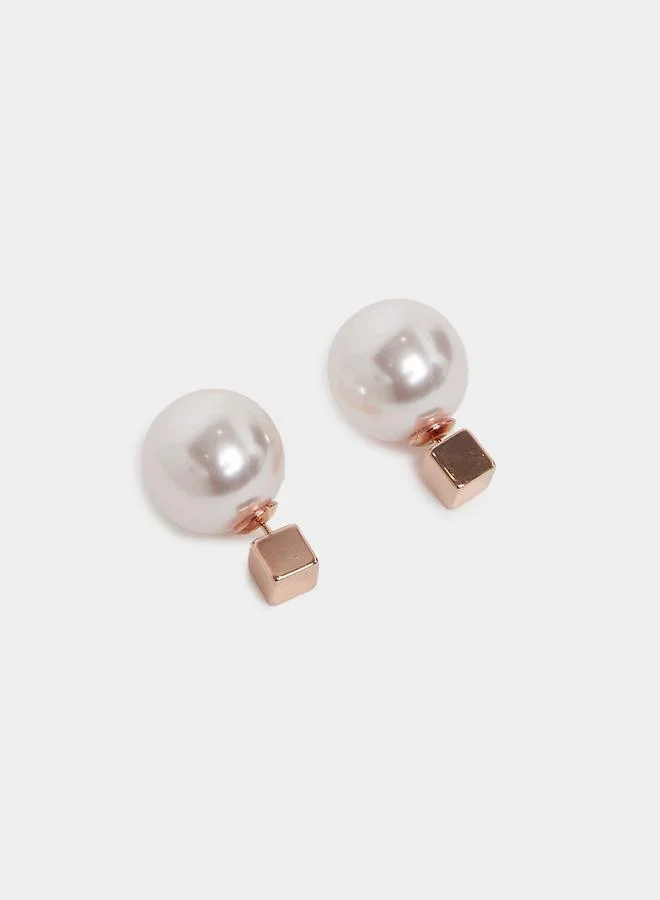 Styli  Women Pearl Stud Earrings for Women | Best Price UAE