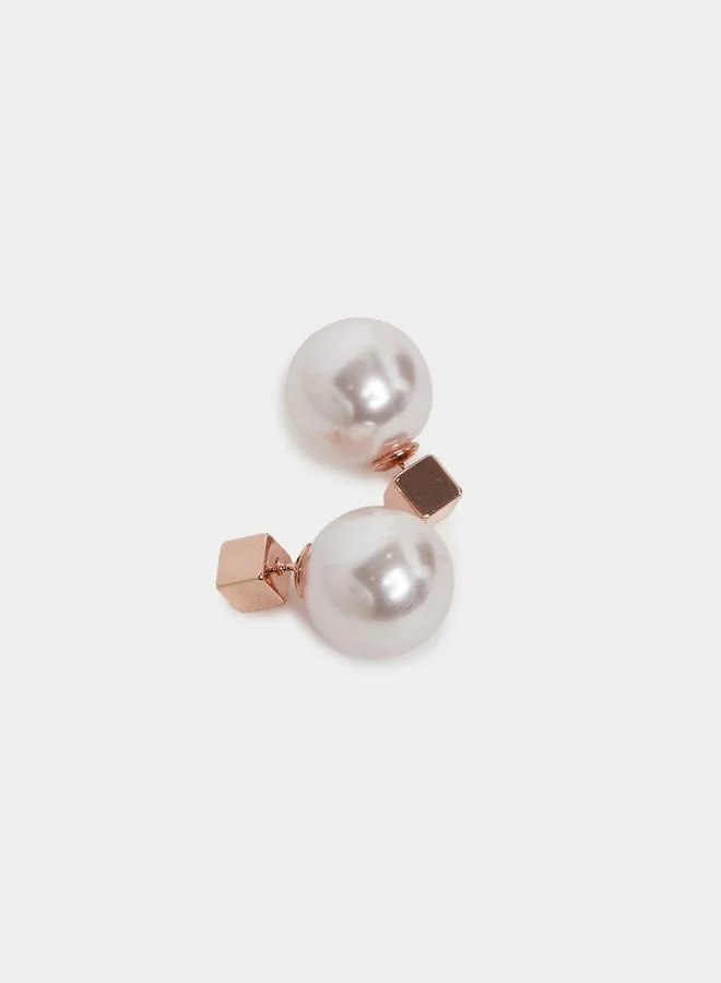 Styli  Women Pearl Stud Earrings for Women | Best Price UAE