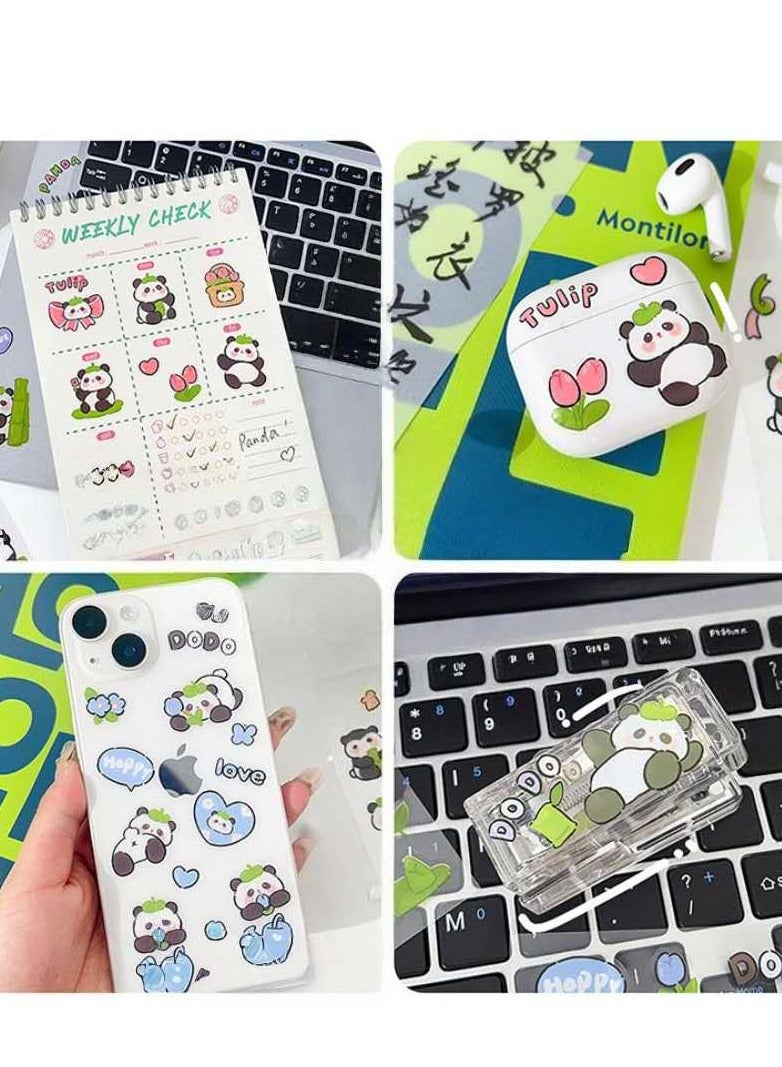 24pcs in 4 Styles Cute panda Emoticon Stickers - Image 2