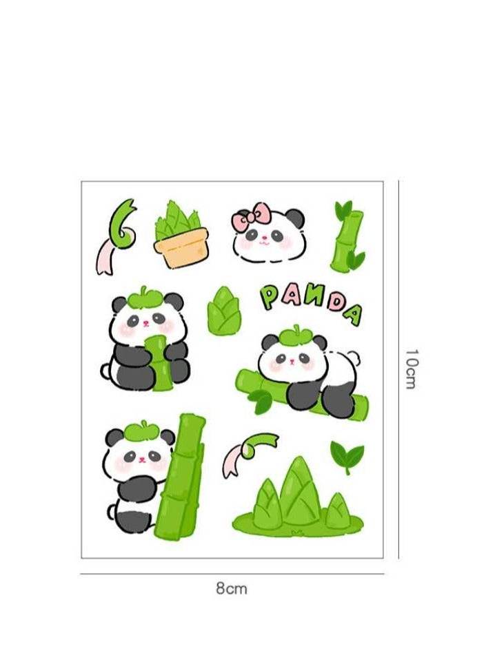 24pcs in 4 Styles Cute panda Emoticon Stickers - Image 4