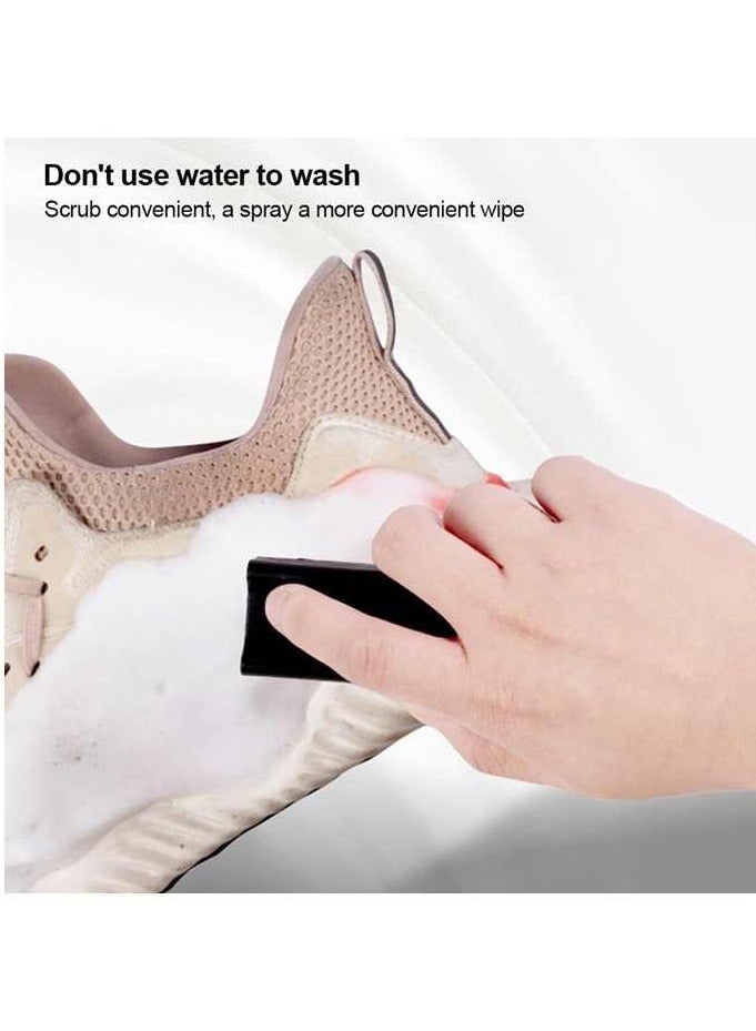 مجموعة تنظيف الأحذية 3 في 1، مجموعة تنظيف الأحذية للأحذية الرياضية، منظف أحذية رياضية رغوي خالٍ من الماء، 5.3 أونصة مع فرشاة أحذية وقماش أحذية يعمل على معظم الأحذية - Image 4