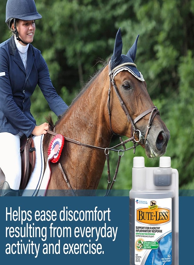 Absorbine Bute-Less Long-Term Horse Comfort & Recovery Supplement Solution, Gentle on Stomach, Devil's Claw, Vitamin B-12, Yucca, 32oz / 32 Day Supply - Image 5
