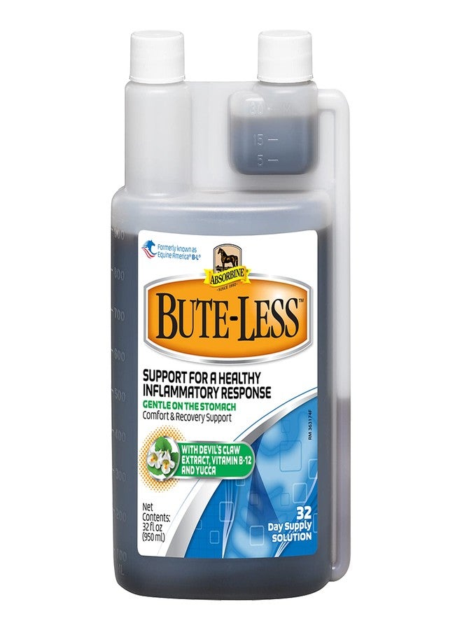 Absorbine Bute-Less Long-Term Horse Comfort & Recovery Supplement Solution, Gentle on Stomach, Devil's Claw, Vitamin B-12, Yucca, 32oz / 32 Day Supply - Image 1