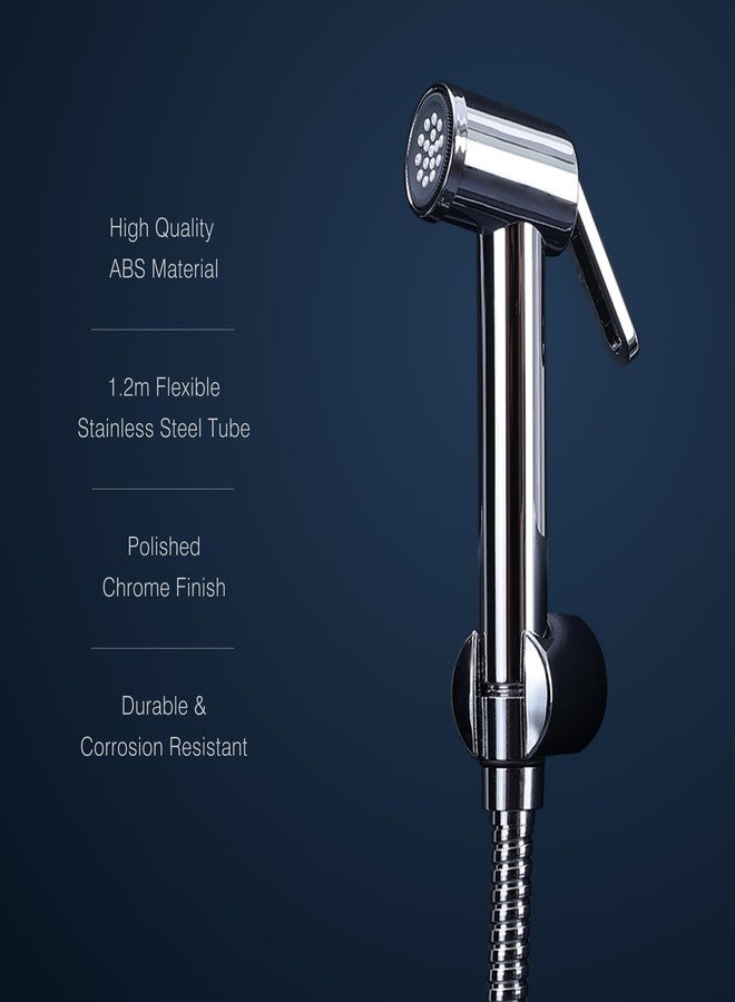 Hindware Italian Collection Health Faucet for Bathroom | Made of ABS | Comes with 1.2-Meter Stainless Steel Tube | Element | 1-Year Manufacturer Warranty - Image 4