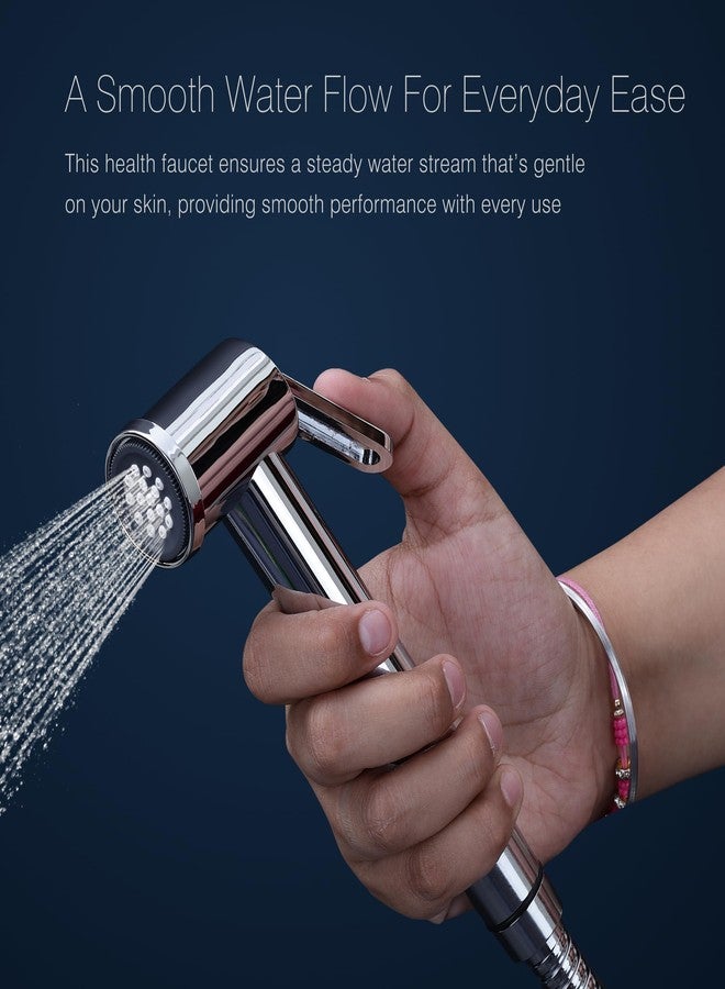 Hindware Italian Collection Health Faucet for Bathroom | Made of ABS | Comes with 1.2-Meter Stainless Steel Tube | Element | 1-Year Manufacturer Warranty - Image 2