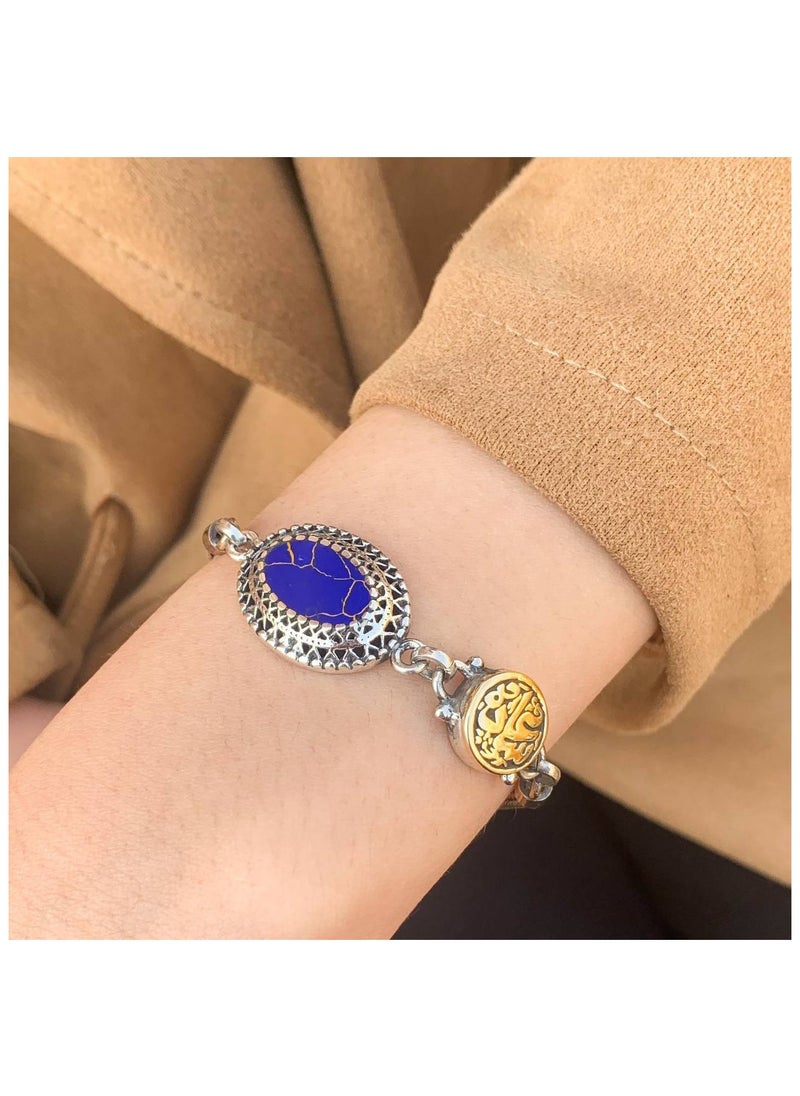 "Happiness" Bracelet with Blue Stone, 925 Sterling Silver for Women - pzsku/Z97E553F5B5202B43AE23Z/45/1741261118/e944bfef-6edc-41f5-bb6c-e962097c34d0