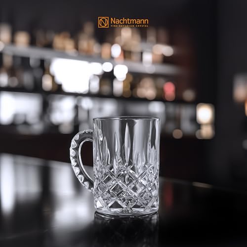 Nachtmann Noblesse Collection Beer Mug with Handle - 21.2oz Clear Crystal Glass | Elegant Big Drinking Cup for Beer Lovers, Home Bar Accessories | Dishwasher Safe - Image 3