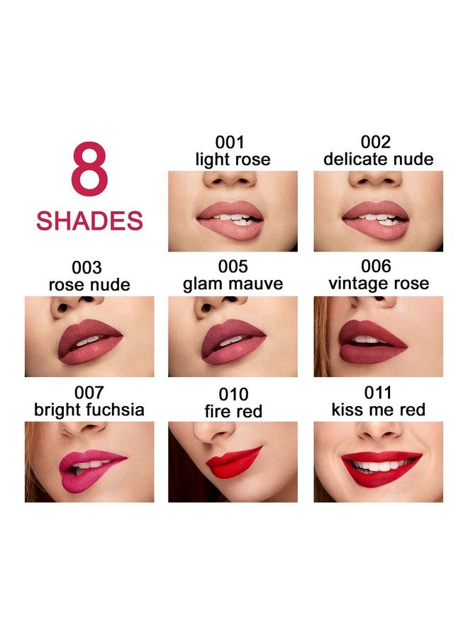 PUPA Milano I Am Love Proof Matt Liquid Lip Color Gives Super Intense Colour Offers A Matte Velvety Effect Ultra Comfortable Texture Adheres Perfectly To Lips 003 Rose Nude 0.09 Oz - Image 5