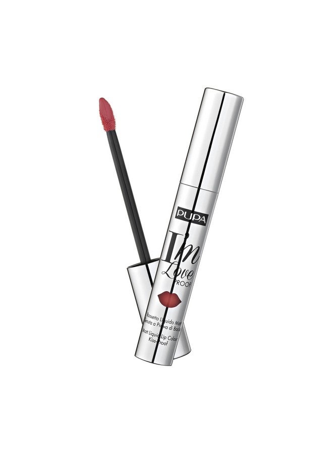 PUPA Milano I Am Love Proof Matt Liquid Lip Color Gives Super Intense Colour Offers A Matte Velvety Effect Ultra Comfortable Texture Adheres Perfectly To Lips 003 Rose Nude 0.09 Oz - Image 2