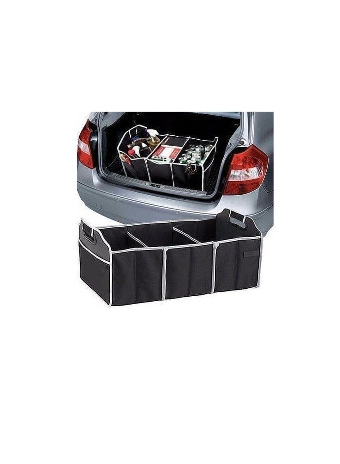 Car and Travel Bag Organizer - 3 Compartments, Suitable for All Car Types W - Image 1