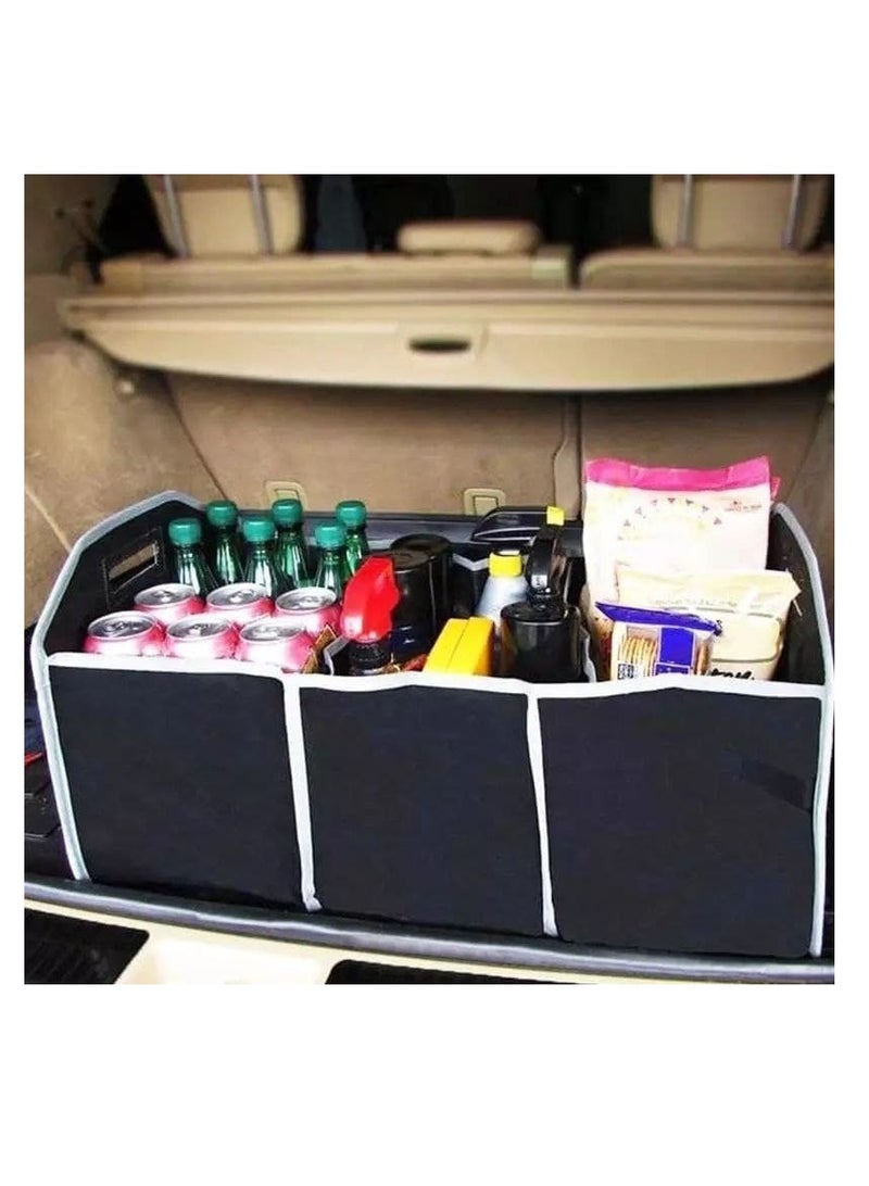 Car and Travel Bag Organizer - 3 Compartments, Suitable for All Car Types W - Image 2