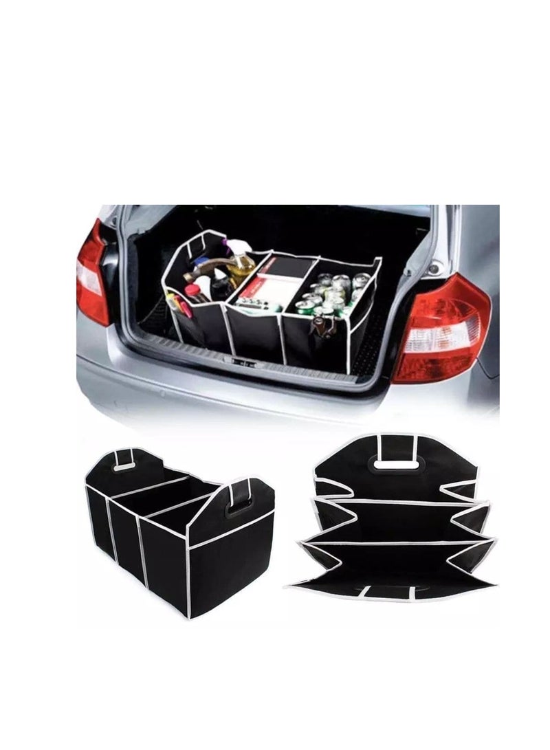 Car and Travel Bag Organizer - 3 Compartments, Suitable for All Car Types W - Image 5