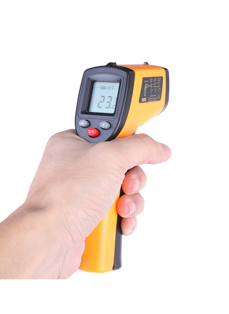 Generic - Digital Infrared Thermometer, Laser Industrial Temperature Gun, Non-Contact, with Backlight, -50-380°C, NOT for Humans, Battery not Included - Image 1
