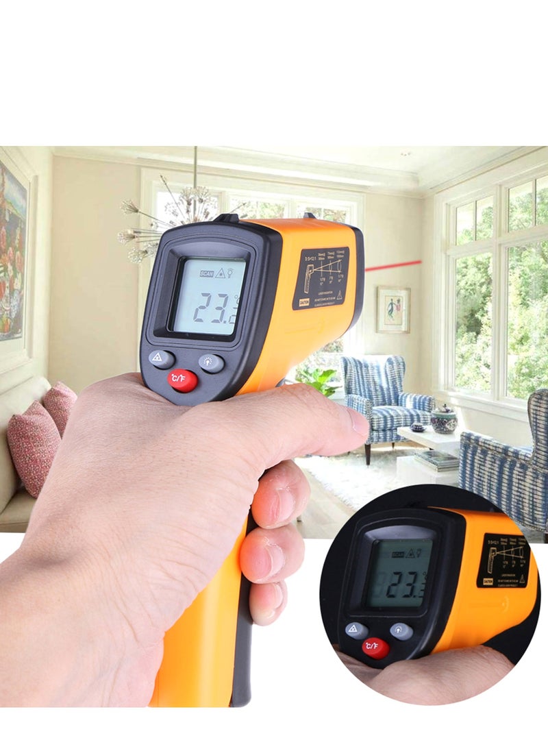 Generic - Digital Infrared Thermometer, Laser Industrial Temperature Gun, Non-Contact, with Backlight, -50-380°C, NOT for Humans, Battery not Included - Image 1