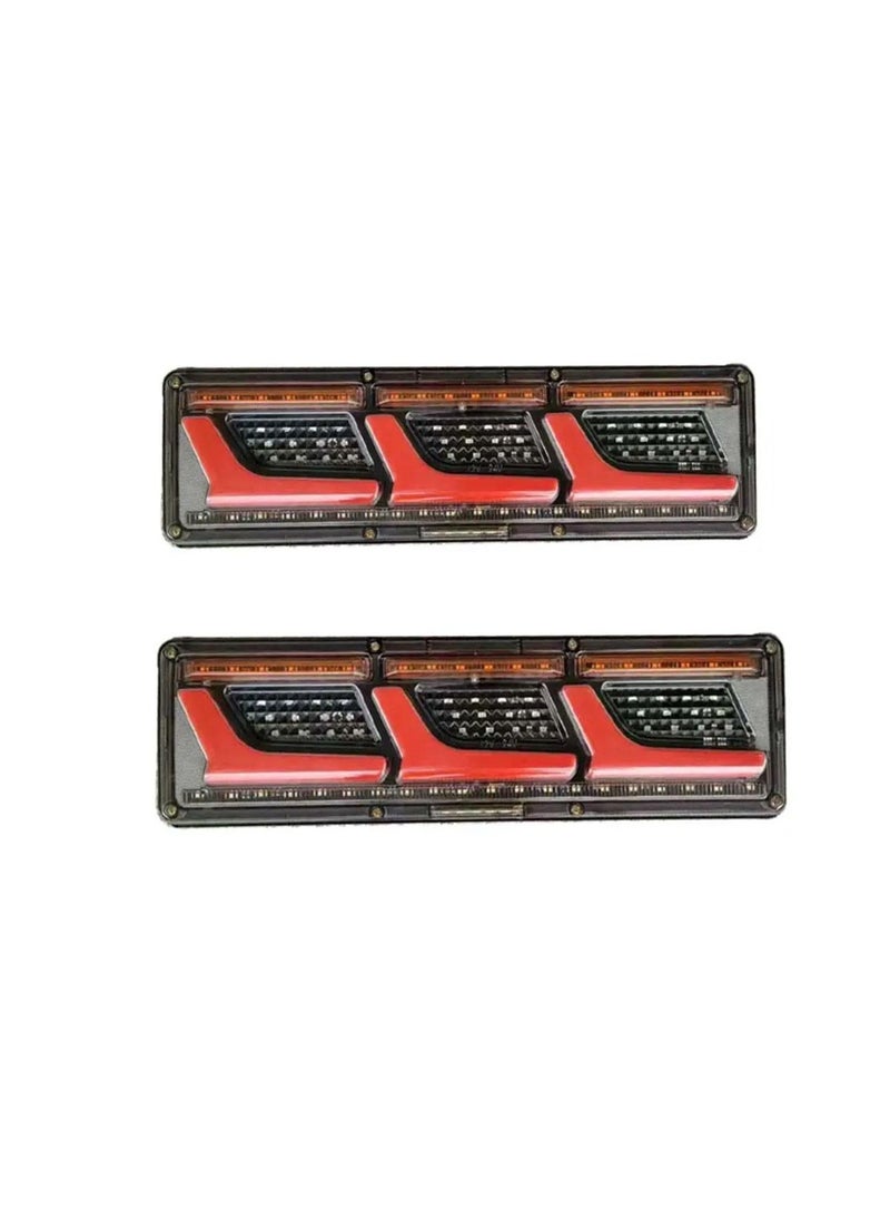 Generic - 2pcs car lantern set left and right 46cm 12V/24V anti-break waterproof - Image 1