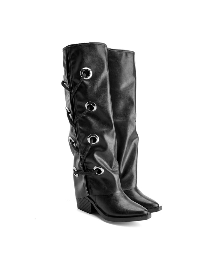 Crest Ava Urban Leather Knee Boots
