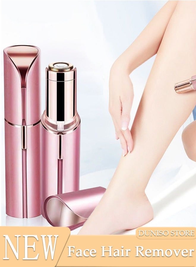 DUNISO Painless Facial Hair Remover for Women, Mini Razor for Women, Precision Brow Trimmer, Rechargeable Facial Hair Removal, for Upper Lip, Chin, Eyebrow, Neck, Leg - Image 1