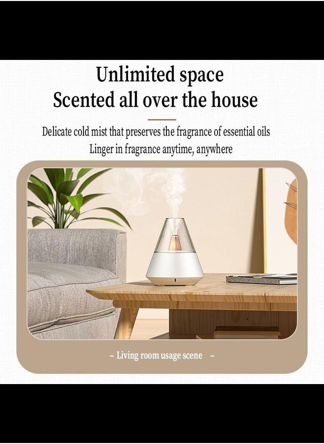Generic 150ml Premium Essential Oil Diffuser, Ultrasonic Diffuser Humidifier with Remote Control, 2 Fog Modes LED Lights, waterless Automatic Off Protection, for Home Office SPA Yoga (White)  - Image 3