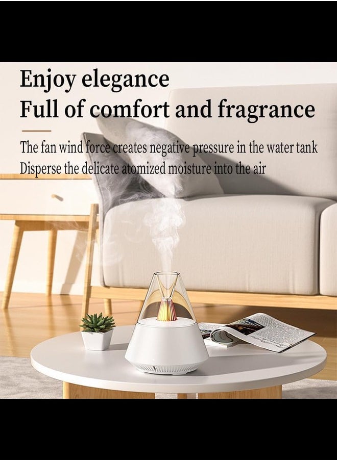 Generic 150ml Premium Essential Oil Diffuser, Ultrasonic Diffuser Humidifier with Remote Control, 2 Fog Modes LED Lights, waterless Automatic Off Protection, for Home Office SPA Yoga (White)  - Image 5