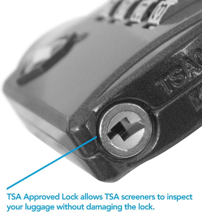 desired tools TSA 4 Digit Combination Steel Padlocks, Red and Blue - 2 Pieces - Image 5