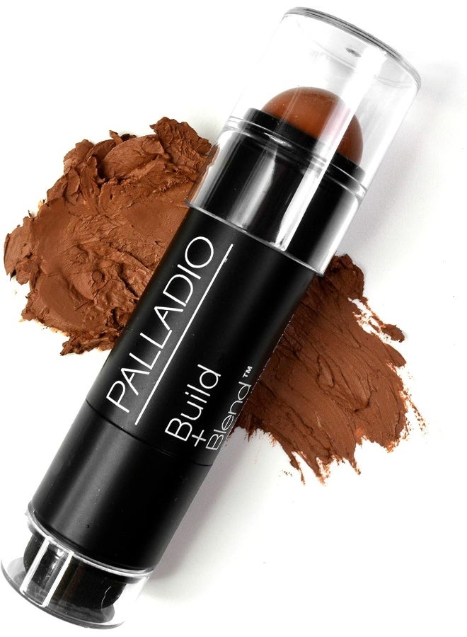PALLADIO Contouring Makeup Stick Build + Blend Contour Makeup, Face For Perfect Sculpting Look, 0.23 Ounce (Amber Rose) - Image 2