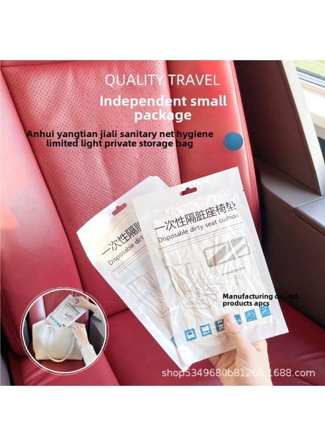 Generic Disposable Non-woven Fabric Protective Cushion Travel Bacteria Isolation Dirty Cushion Aircraft Seat Cover High-speed Train Car Seat Cover-Color:Cushion Cover + 1 Pair Of Armrest Covers  - Image 3