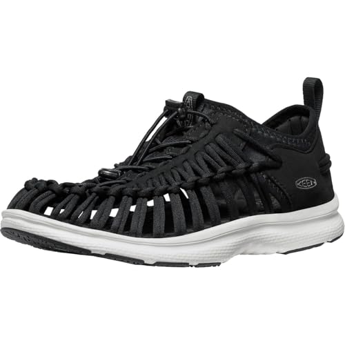 KEEN Men's O3 Breathable Two Cord Custom Comfort Fit Sneaker Style Sandals, Black/Star White, 9 - Image 1
