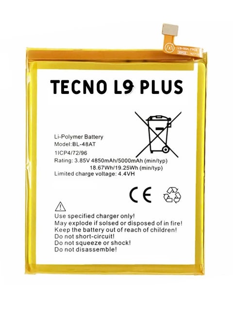 Replacement High Quality Original Battery For Tecno L9 Plus
